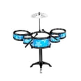 thumbnail image 3 of Batería para niños, juguete de percusión de simulación, educativo 5 pads de batería azules, 3 of 7