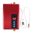 thumbnail image 1 of 220V 5.5KW Mini calentador de agua eléctrico instantáneo Ducha sin tanque Sistema de agua caliente Cocina Rojo, 1 of 14