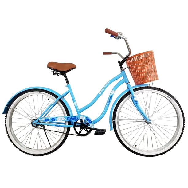 Bicicleta Black Panther Beach Cruiser Vintage Rodada 26 Equipada Azul