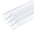 thumbnail image 1 of Uxcell Paquete de 10 Tubos Rígidos de Plástico Transparente 11mm ID x 12mm OD, Tubos Redondos de Policarbonato para Tubería de Agua de Acuario, 1 of 7