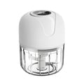 thumbnail image 2 of Mini Picador de Alimentos, Triturador de Ajo Eléctrico, Molinillo de Hierbas con 4 Cuchillas, Capacidad de 100ml para Verduras, Jengibre, Procesador Portátil Recargable por USB para Uso en la Cocina., 2 of 9