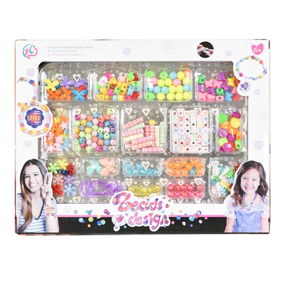 Kit para hacer pulseras, kit para hacer pulseras con cuentas, juego para niños con cuentas, diseño de próxima generación