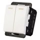 thumbnail image 2 of Interruptor Sencillo Doble Leviton Blanco 1/2", 2 of 3