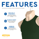 thumbnail image 3 of Atmos Homeware Maniquí de Caballero | Exhibidor de Hombre de Plástico de Alta Resistencia con Gancho | Torso Masculino de Ropa y Accesorios | Paquete de 2 Piezas color Blanco, 3 of 4