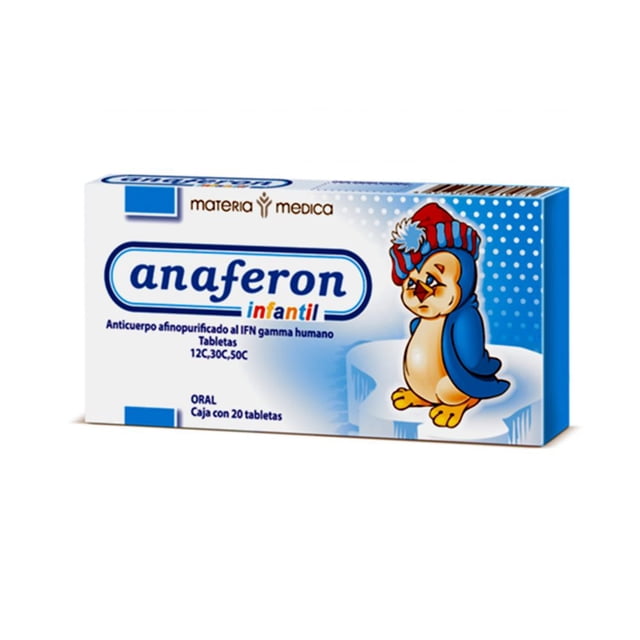 Anaferon Infantil 12/30/50c 20 Tabletas