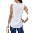 thumbnail image 3 of Top de Tirantes Holgado Sin Mangas con Cuello en V y Encaje de Pestañas de Verano, , Talla XL, 3 of 10