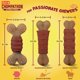 thumbnail image 4 of Juguete Masticable Hartz Rock 'N Rib Bone Doble Capa Sabor Pollo y Carne para Masticadores Agresivos, 4 of 9