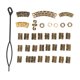 thumbnail image 5 of Joyería Para Mechones De Pelo, Accesorio Ajustable, Estilo Múltiple, Trenzas, Anillos, Puños, Joyería Para La Vida Diaria, 5 of 7