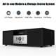 thumbnail image 2 of Sistema estéreo Bluetooth WISCENT Vintage Micro HiFi Reproductor de CD, 2 of 7