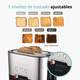thumbnail image 2 of Tostador De Pan 2 Rebanadas 1000w 7 Niveles Acero inoxidable Smart-tek Sd2041, 2 of 5