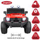 thumbnail image 3 of Montable Eléctrico Camioneta 4x4 para Niños Luz Sonido Bluetooth Control Remoto 12v - Rojo, 3 of 8