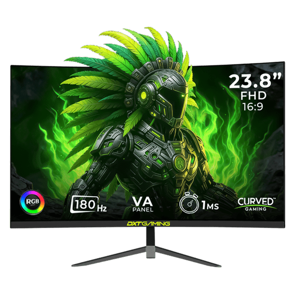 Monitor Gamer Curvo 23.8" DXT GAMING Sight 1ms 180Hz FHD VA DP HDMI Altavoces Negro DXT2383CBK