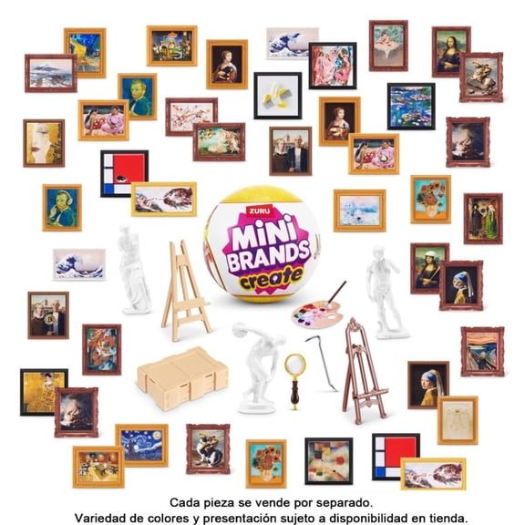 Figura Coleccionable Mini Brands Create Mini Masterpieces Serie 1 Obras de Arte Artículo Sorpresa