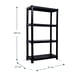 thumbnail image 3 of Organizador Plástico LIFTOR 4 Niveles Super Resistente negro, 3 of 3