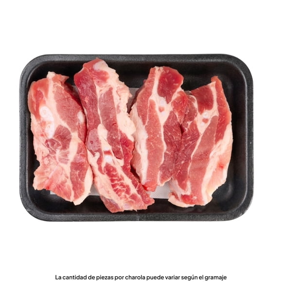 Costilla de Cerdo Peso Aprox por Charola 800 a 900 g