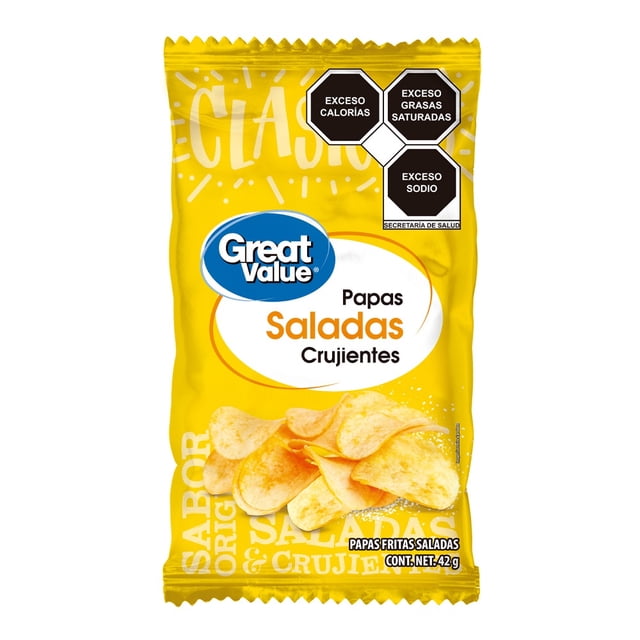 Papas Great Value sal 42 g