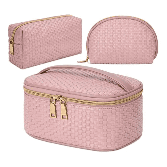 Estuches De Maquillaje Malubero Set 3 Neceser rosa Malu1341