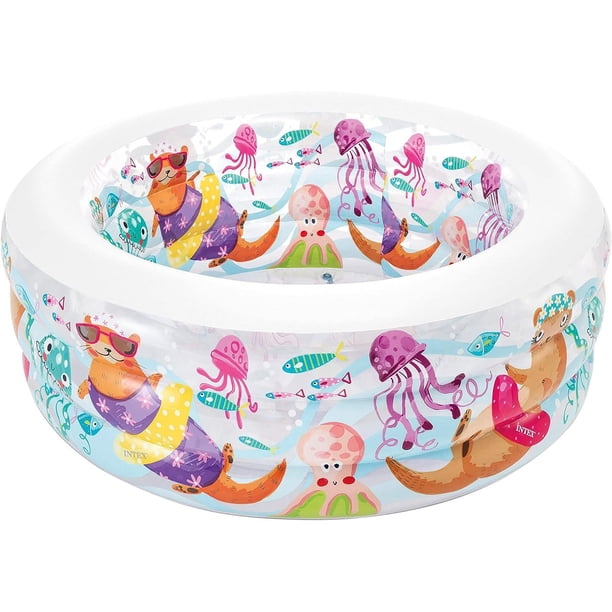 Alberca Acuario Inflable Redonda Para Niños Intex 58480