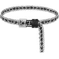 thumbnail image 1 of Silver Black Metal Punk Belts Leather Chain Waist Belt For Women Dresses, 1 of 5
