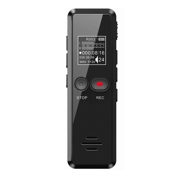Grabadora De Voz Digital,64gb Grabadora Reducción De Ruido NEGRO