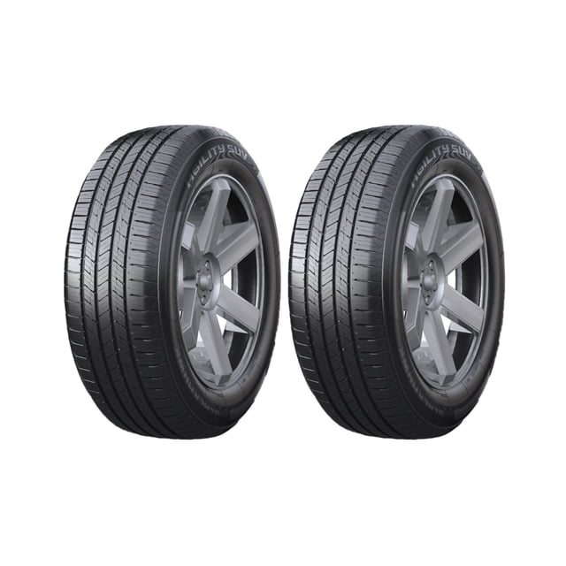 paquete de 2 llantas - 245 60 r18 blackhawk agility suv vt 105h dos llantas negras 245/60 R18 en vista 3/4 que muestran banda de rodamiento simétrica y flancos con texto Blackhawk; diseñadas para estabilidad de conducción, manejo silencioso y buen desempeño en mojado, aptas para SUV.
