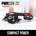 thumbnail image 2 of Sierra circular Skil PWRCORE 20 sin escobillas 20V 6,000 RPM 2.0Ah, 2 of 9