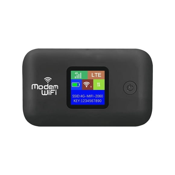 Enrutador Wifi Módem Portátil Inalámbrico 4G Punto de Acceso para Exteriores 150mbps Bolsillo Mifi Ranura para Tarjeta SIM Repetidor 3000mah Gris Hierro