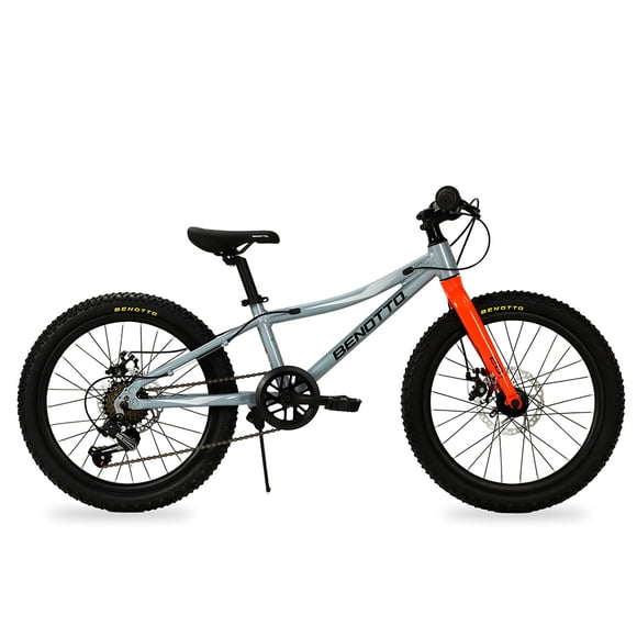 Bicicleta BENOTTO Montaña ASPECT R20 7V. Niño Frenos Doble Disco Mecanico Aluminio Gris/Naranja Talla:UN