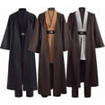 thumbnail image 1 of Disfraz de túnica para adulto, caballero, con capucha, uniforme, conjunto completo, para hombre, Halloween, cosplay, capa, 1 of 5