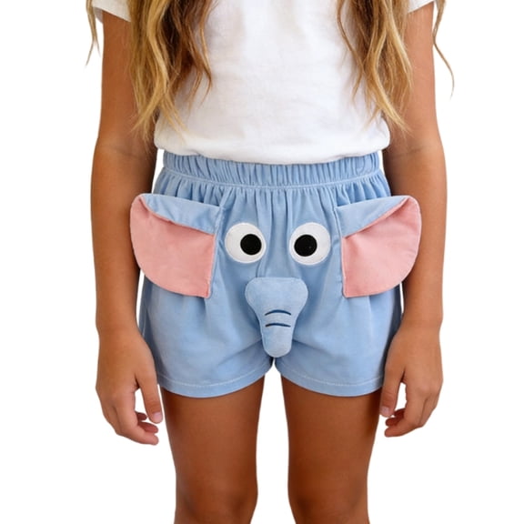 Solo Amor Pantalones de Pijama Cortos Divertidos con Tronco Squeeaky para Niños Niñas Ropa de Dormir, Sueño Juguetón en Él Niños Pijamas