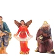 thumbnail image 4 of 11x figuras de , estatua del Nacimiento de Jesús, conjunto de decoraciones, obra de arte, juego de pesebre creativo para estante de escritorio Macarena Figuras del Belén, 4 of 8