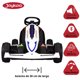 thumbnail image 3 of Montable Electrico Go Kart para Niños Largo Ajustable Luz 12v - Blanco, 3 of 8