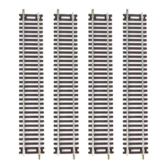 4 piezas de vías de ferrocarril a escala HO, accesorios versátiles para manualidades de bricolaje, vías de ferrocarril para 1:87 241 cm x 3 cm