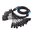thumbnail image 1 of Cable de Extensión de Audio Profesional Multimedia de 12 Canales, XLR, de 3 Pines, Macho A Hembra, de Snake Cable, de 3 Metros, 1 of 5