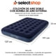 thumbnail image 2 of Colchón Inflable con 2 Almohadas Y Bomba De Aire Externa Ergonomico 191x137x22cm Cama De Aire Doble para Camping Inflable Duradero Resistente (Azul), 2 of 8