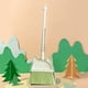 thumbnail image 5 of Juego de escoba y recogedor para niños | Herramientas de limpieza para niños con cabezal giratorio y peine incorporado | Escoba de juguete para bebés y niños | Morado, verde y beige, 5 of 6