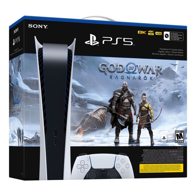 Consola PlayStation 5 Edición Digital – God of War Ragnarök Bundle PlayStation con codigo de descarga