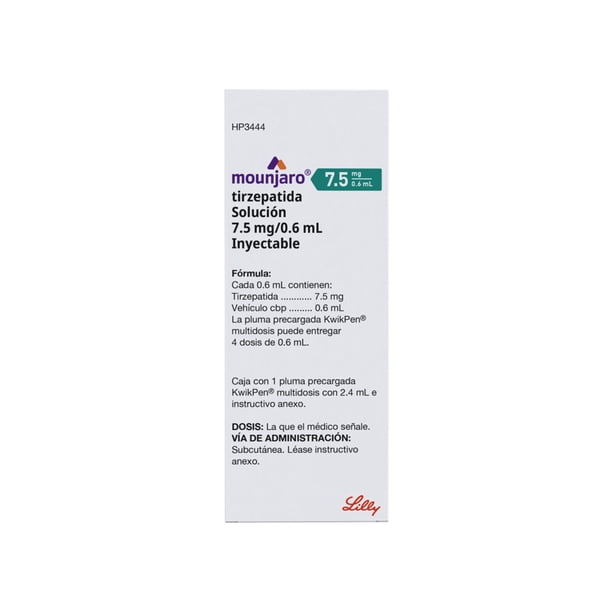 Mounjaro 7.5Mg Solucion Inyectable Pluma Precargada 0.6Ml