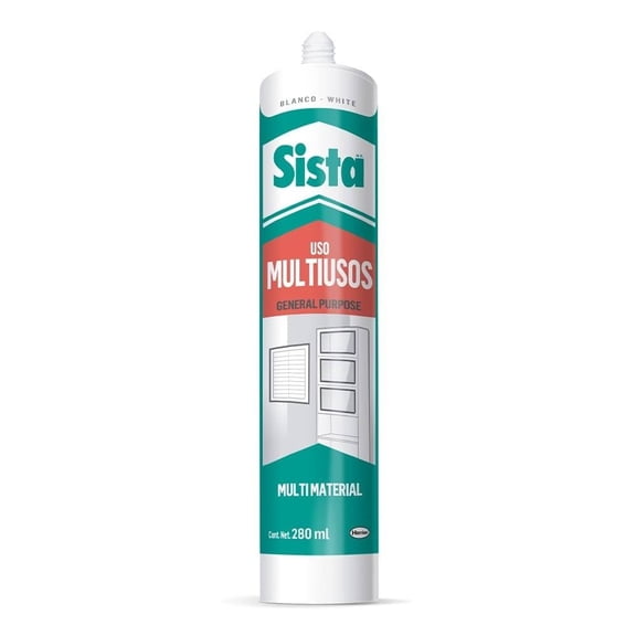 Sellador Sista MultiPurpose Multiusos 280ml  color blanco