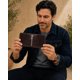 thumbnail image 2 of Cartera Hombre Piel Genuina Pull Up Monedero Moderno chocolate, 2 of 12