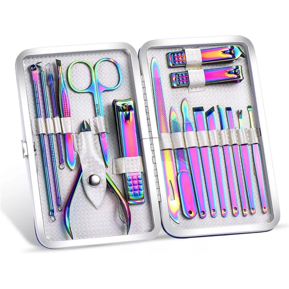 Manicura Y Pedicura Pedicure Profesional Uñas Juego 18 Pcs Tornazol