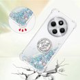 thumbnail image 3 of Funda para Xiaomi Redmi 14C con Brillo Líquido Flotante, Purpurina, Parachoques y Anillo Giratorio Soporte, 3 of 5