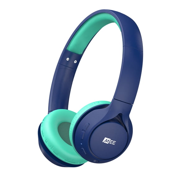 MEE audio KidJamz KJ45BT Auriculares Bluetooth para Niños, Escucha Segura para Niñas, Niños y Niños con Límite de Volumen de 85 dB, Auriculares Inalámbricos para la Escuela, Tableta (Azul)