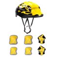 thumbnail image 2 of Juego de cascos y protecciones para niños | Equipo de protección de 7 piezas para ciclismo, skate, patinaje en línea | Casco ABS ajustable, rodilleras, codados, muñequeras | Ligero, transpirable, 2 of 5