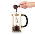 thumbnail image 2 of Cafetera francesa Bodum Chambord de vidrio de alta temperatura de 1 litro, 2 of 8