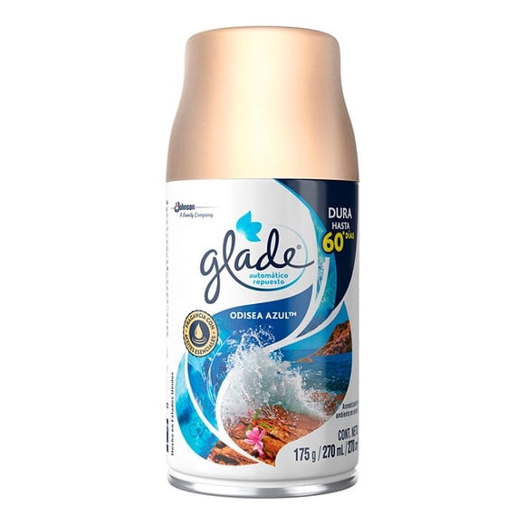 Repuesto de aromatizante ambiental Glade odisea azul en aerosol 175 g