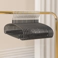 thumbnail image 2 of Lekihaqq Non-slip Hangers Non-marking Thicker Models Without Shoulder Corner Drying Rack Household Clothes Racks Stainless Steel Black White, 2 of 7