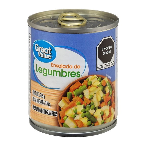 Ensalada de legumbres Great Value 215 g