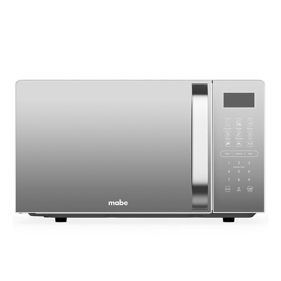 Horno de Microondas Mabe 0.7 Pies HMM07SJW Plateado con Jaladera
