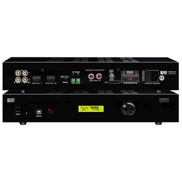 Amplificador para subwoofer OSD Audio SMP500, 800 W, DSP y control remoto